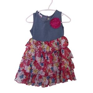 EUC Nanette Jean Floral Summer Dress 2T